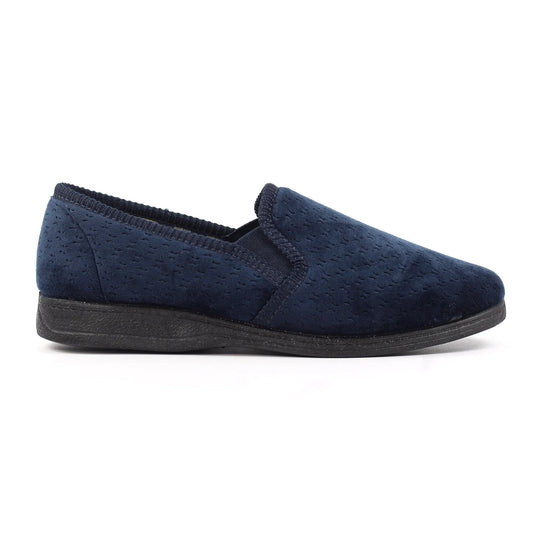 Lunar Men's Lazy Dogz KMD105 BL Tamar II Blue Slipper