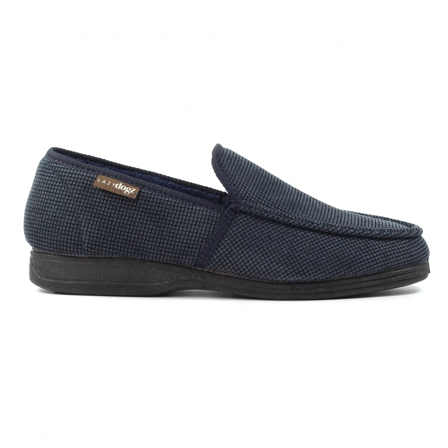 Lunar Men's Lazy Dogz KMD110 BL Dylan Navy Slipper