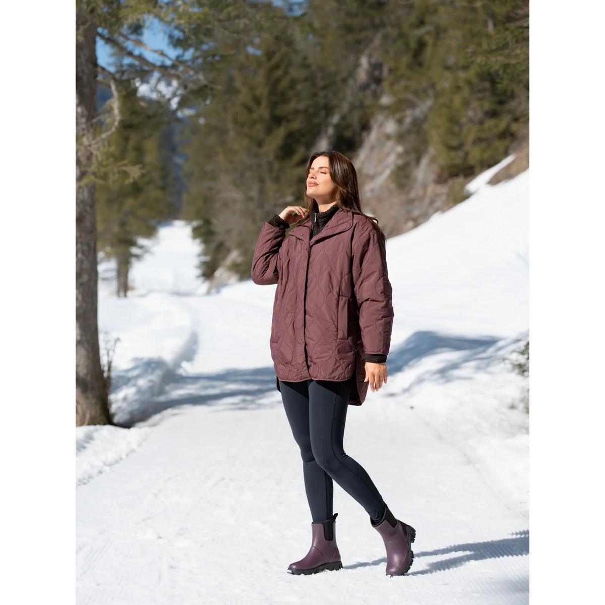 Lunar Women's ELZ006 Lake Plum Ankle Wellington