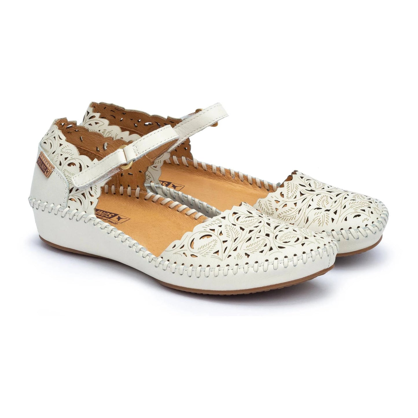 Pikolinos Women's P. Vallarta 655-0906 Leather Sandals Nata Beige