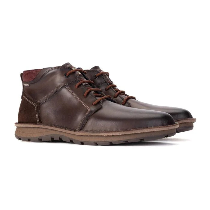 Pikolinos Men's M2T-8066C1 BAEZA Men's extra comfort lace-up boot in Dark Brown