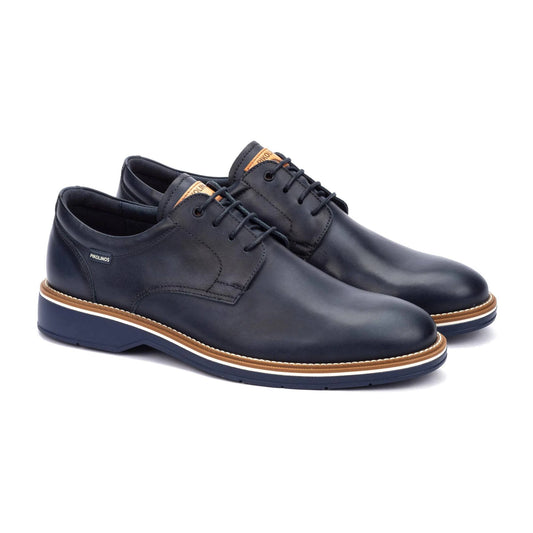 Pikolinos Men's Carlet M6W-4311 Leather Lace-Up Shoes Blue