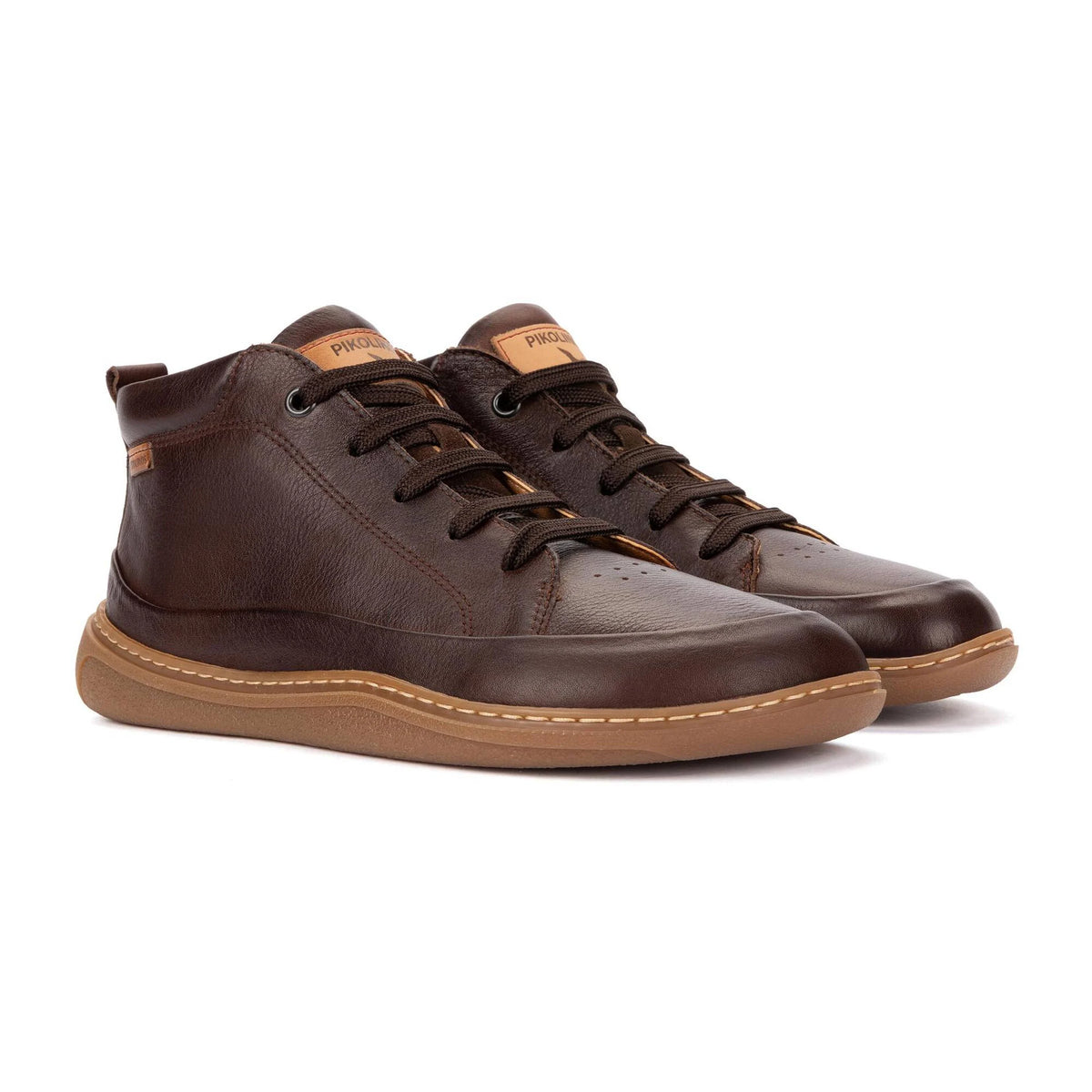 Pikolinos Unisex Aranjuez U9F-8055C1 Leather Ankle Boots Caoba Brown