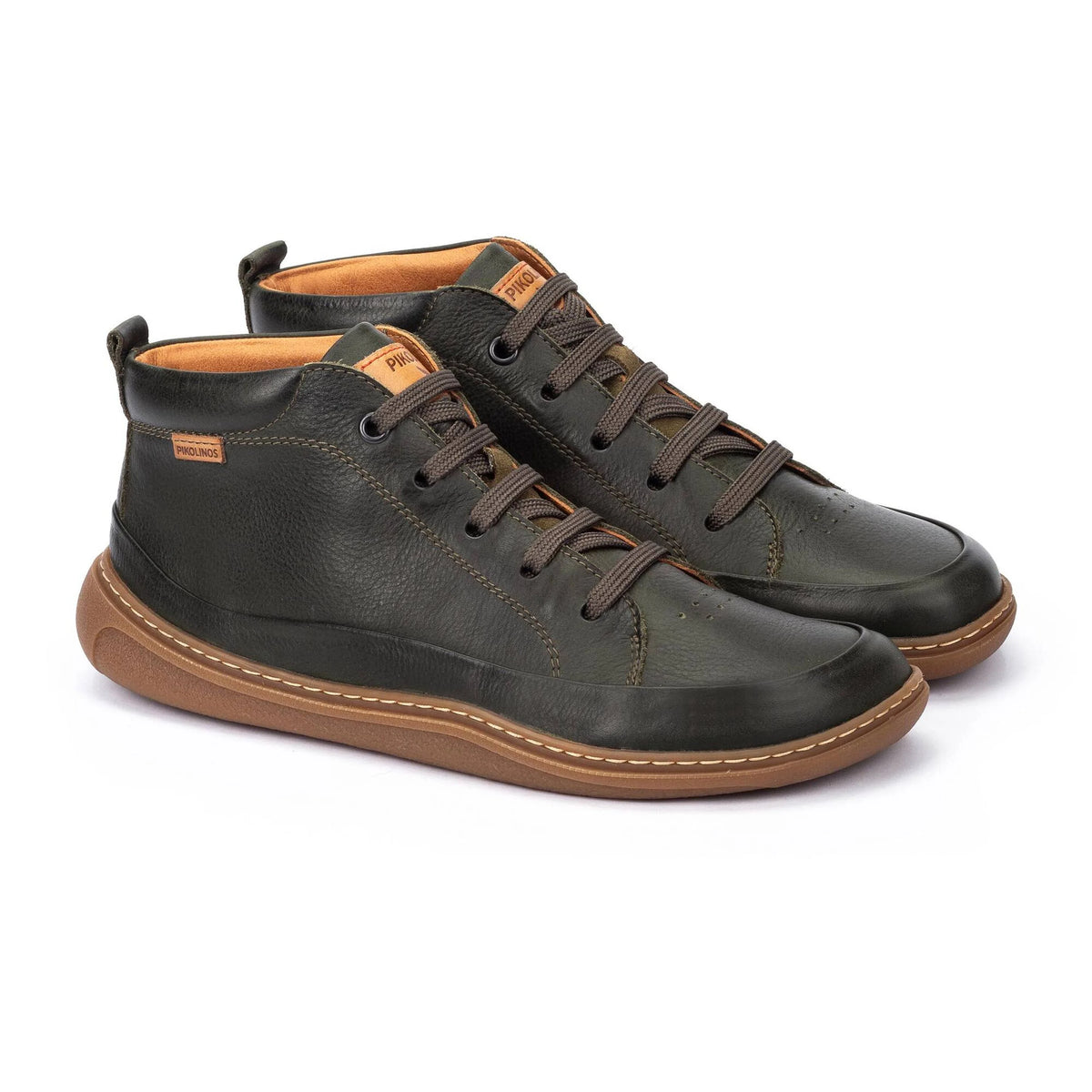 Pikolinos Unisex Aranjuez U9F-8055C1 Leather Ankle Boots Pine Green