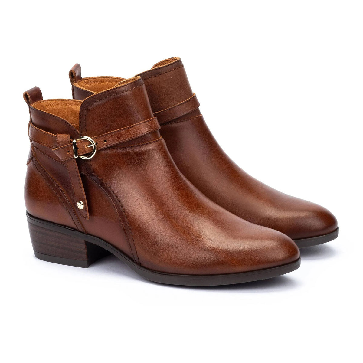 Pikolinos Women's Daroca W1U-8901C1 Leather Heeled Ankle Boots Cuero Brown