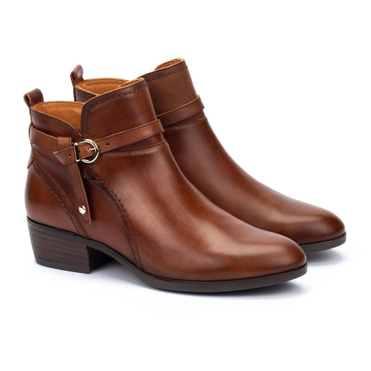 Pikolinos Women's Daroca W1U-8901C1 Leather Heeled Ankle Boots Cuero Brown