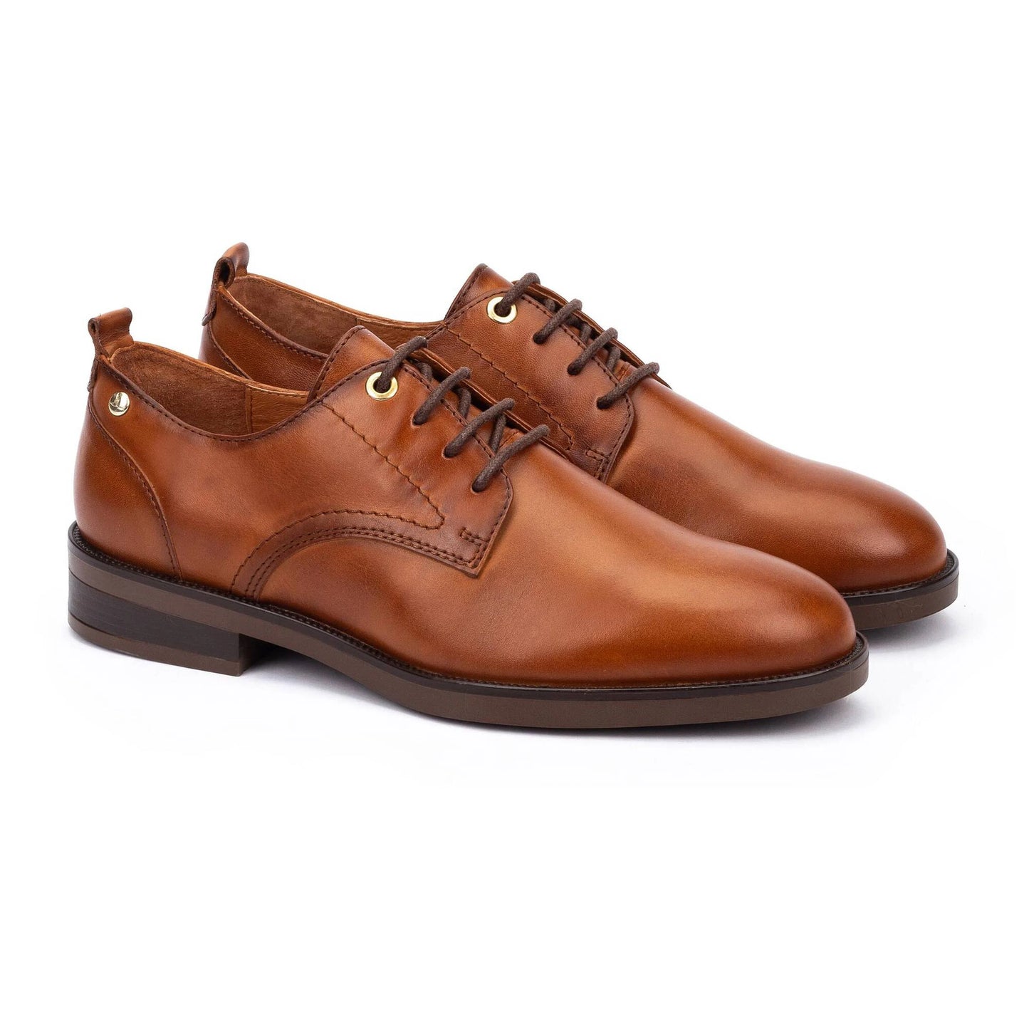 Pikolinos Women's Puertollano W3C-4867 Leather Blucher Shoes Brandy Brown