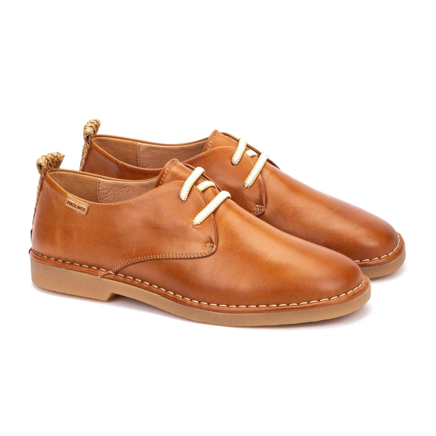 Pikolinos Women's Noia W5W-4535 Leather Lace-Up Shoes Brandy Brown