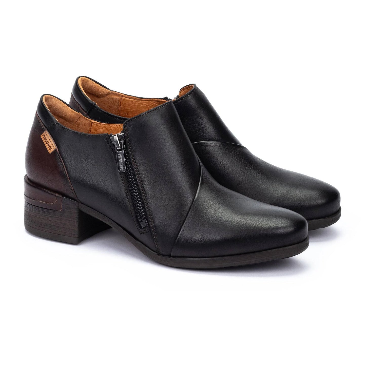 Pikolinos Women's Malaga W6W-5902C1 Leather Heel Shoes Black