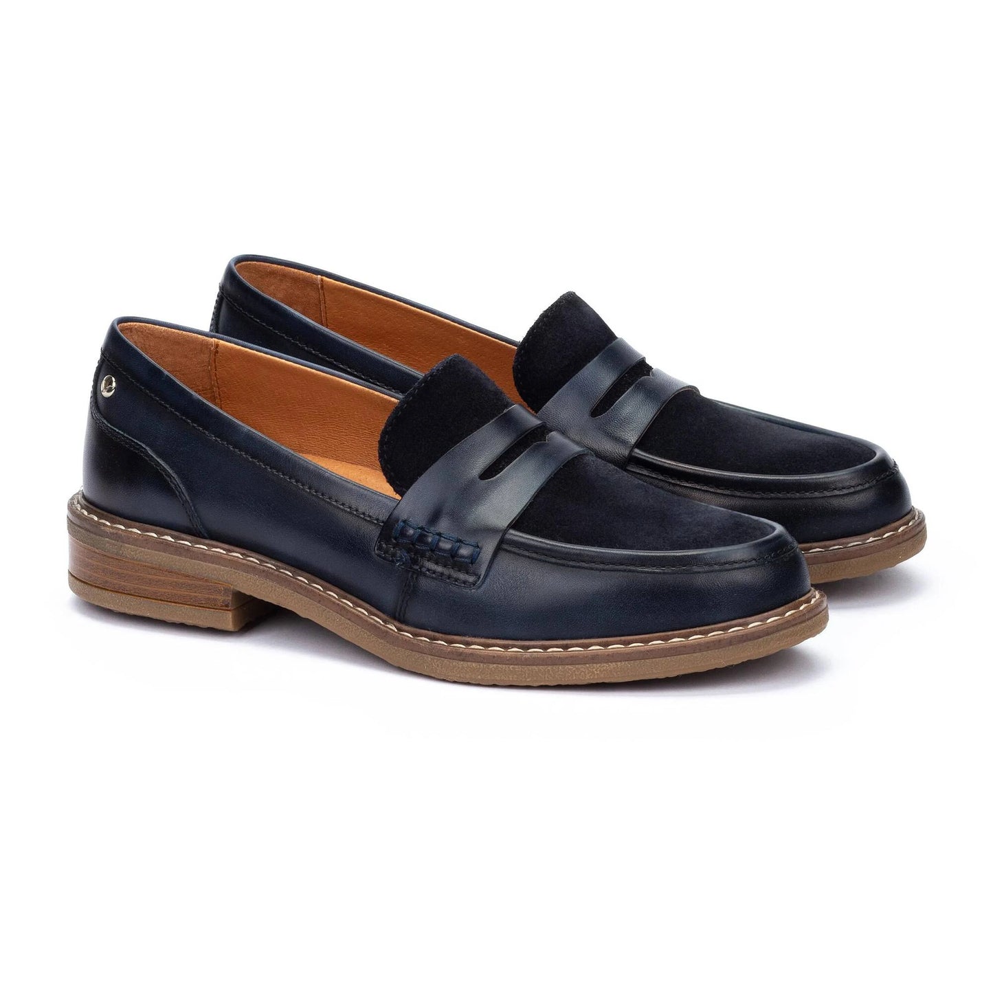 Pikolinos Women's Aldaya W8J-3541C6 Leather Loafer Shoes Blue