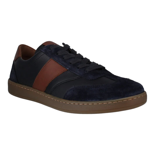 Josef Seibel Men's Lio 06 Leather Casual Sneakers - Blue/Combi