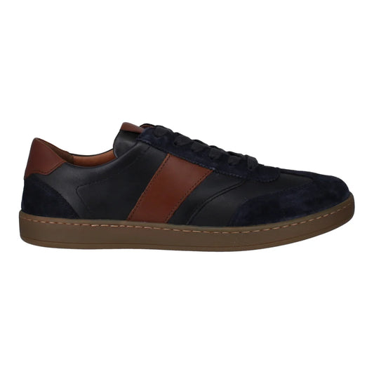 Josef Seibel Men's Lio 06 Leather Casual Sneakers - Blue/Combi
