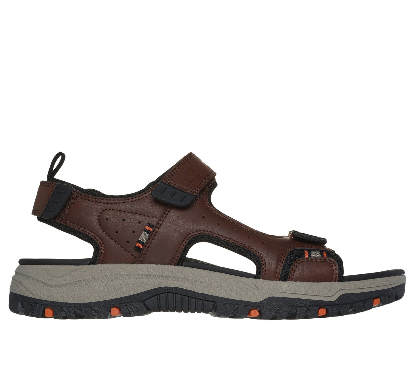 Skechers Men's 205139/BRBK Relaxed Fit: Prewitt - Rigdon Sandals Brown