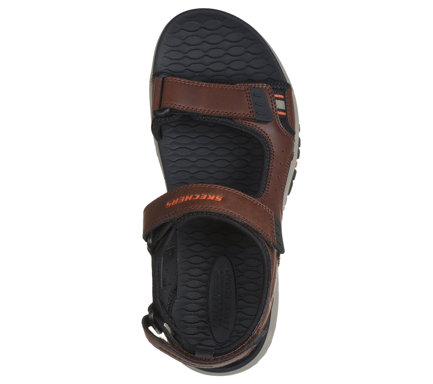 Skechers Men's 205139/BRBK Relaxed Fit: Prewitt - Rigdon Sandals Brown