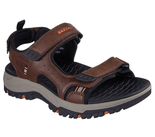 Skechers Men's 205139/BRBK Relaxed Fit: Prewitt - Rigdon Sandals Brown