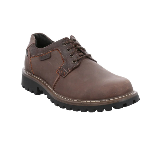 Josef Seibel Men's Chance 08 Waterproof Leather Casual Shoes Moro Brown