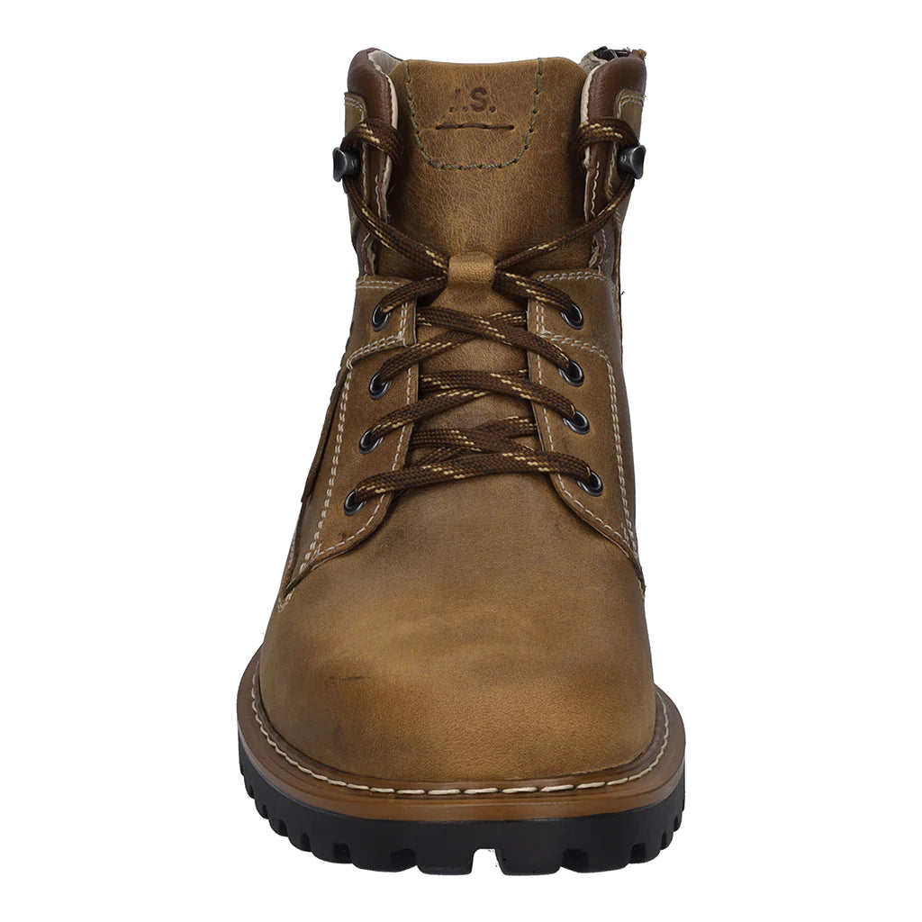 Josef Seibel Men's Chance 51 Waterproof Leather Casual Boots Castagne Brown