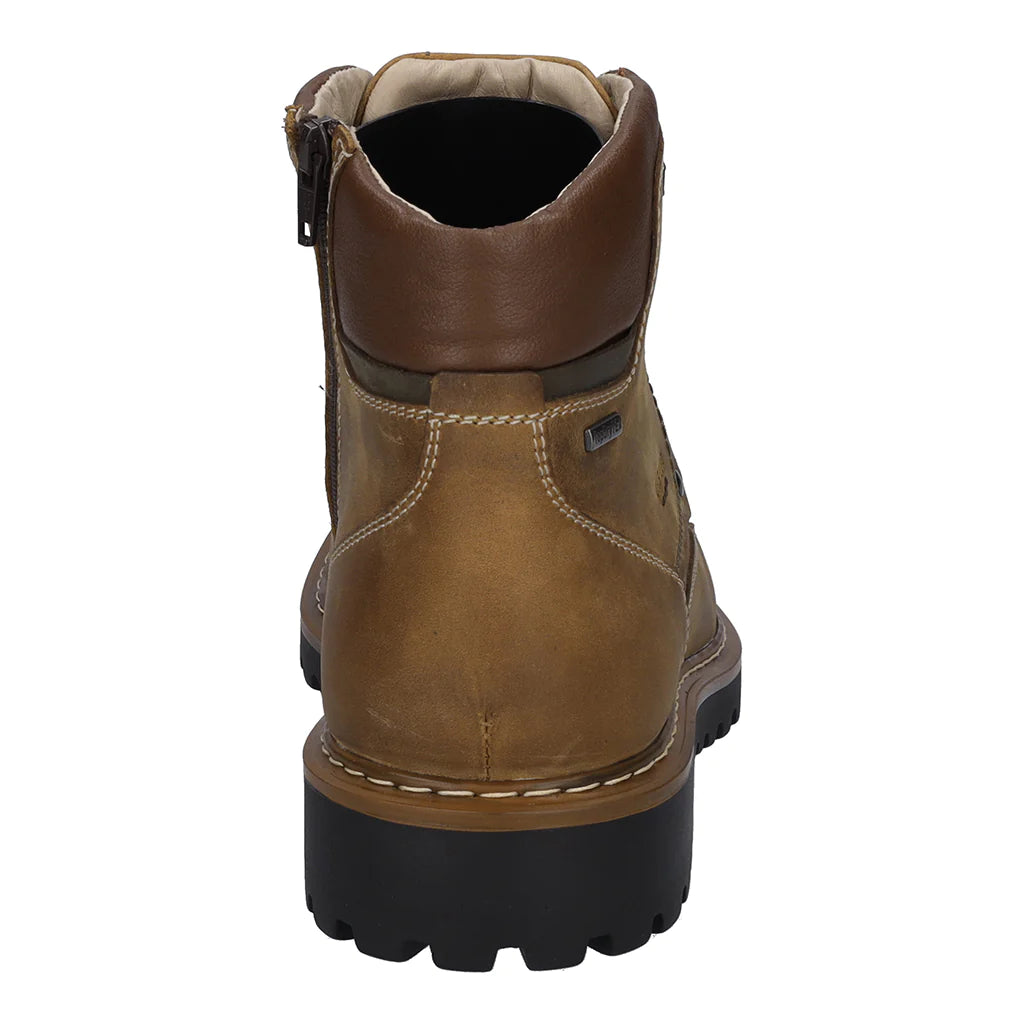 Josef Seibel Men's Chance 51 Waterproof Leather Casual Boots Castagne Brown