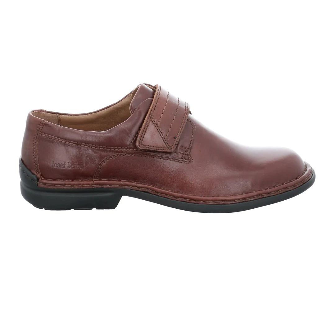 Josef Seibel Men's Vigo 09 Leather Strap Shoes Brandy Brown