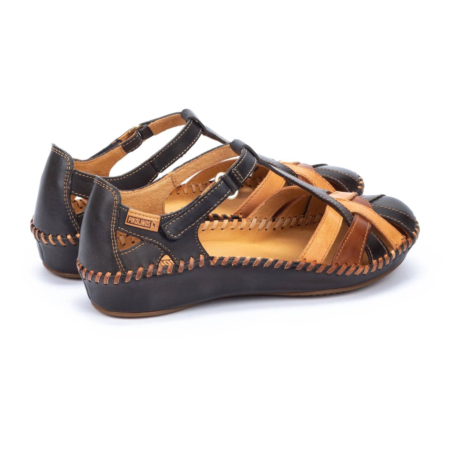 Pikolinos Women's P. Vallarta 655-0732C5 Leather Sandals Navy Blue