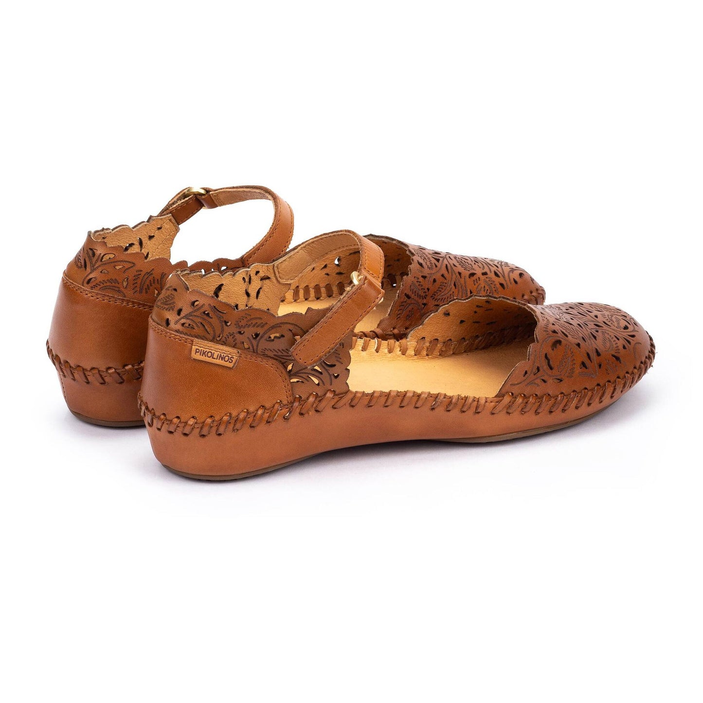 Pikolinos Women's P. Vallarta 655-0906 Leather Sandals Brandy Brown
