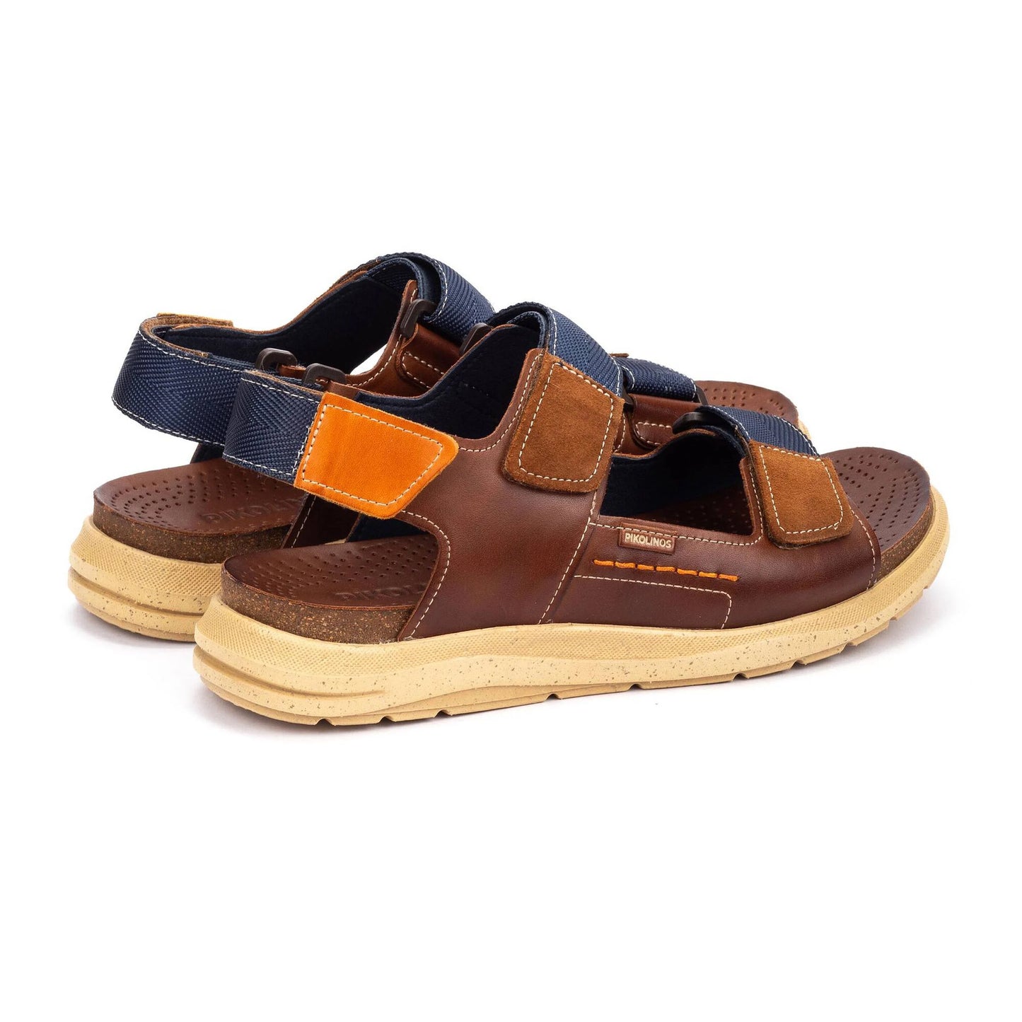Pikolinos Men's Nijar M0B-0122C1 Leather Flat Sandals Cuero Brown