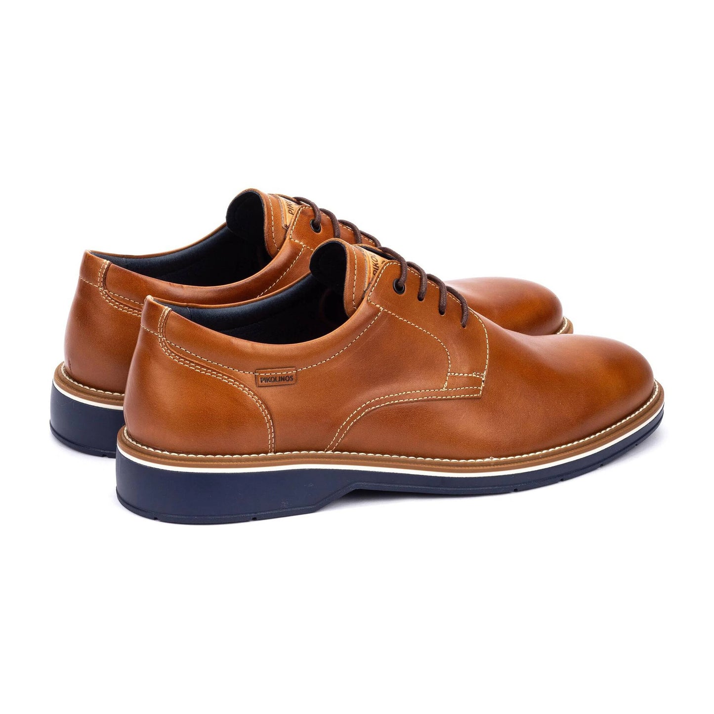 Pikolinos Men's Carlet M6W-4311 Leather Lace-Up Shoes Brandy Brown