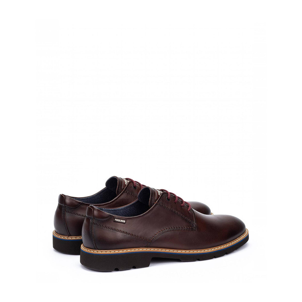 Pikolinos Men's Alarcon M7D-4289 Leather Lace-Up Shoes Olmo Brown