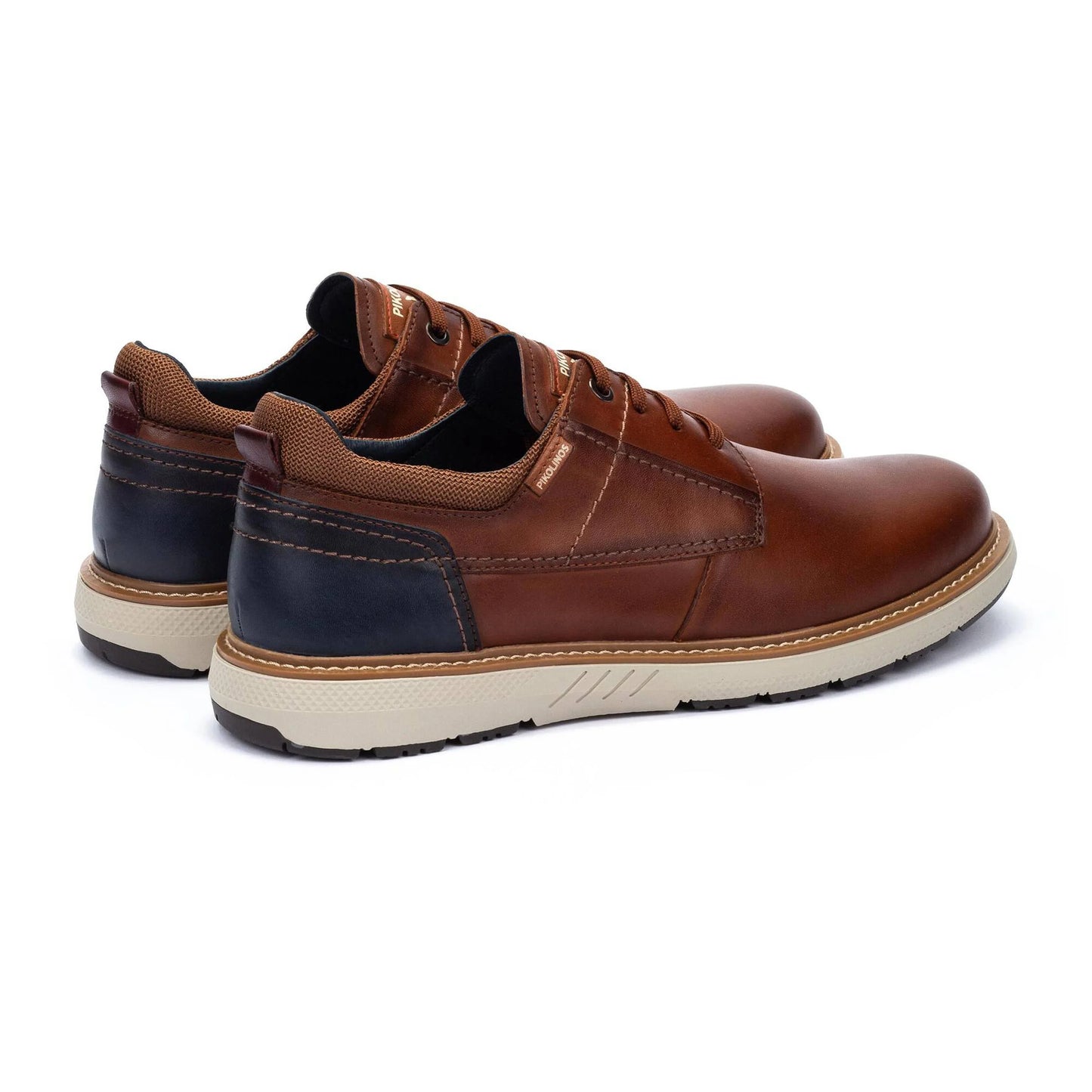 Pikolinos Men's Bilbao M8D-4292C1 Leather Lace-Up Trainer Shoes Cuero Brown