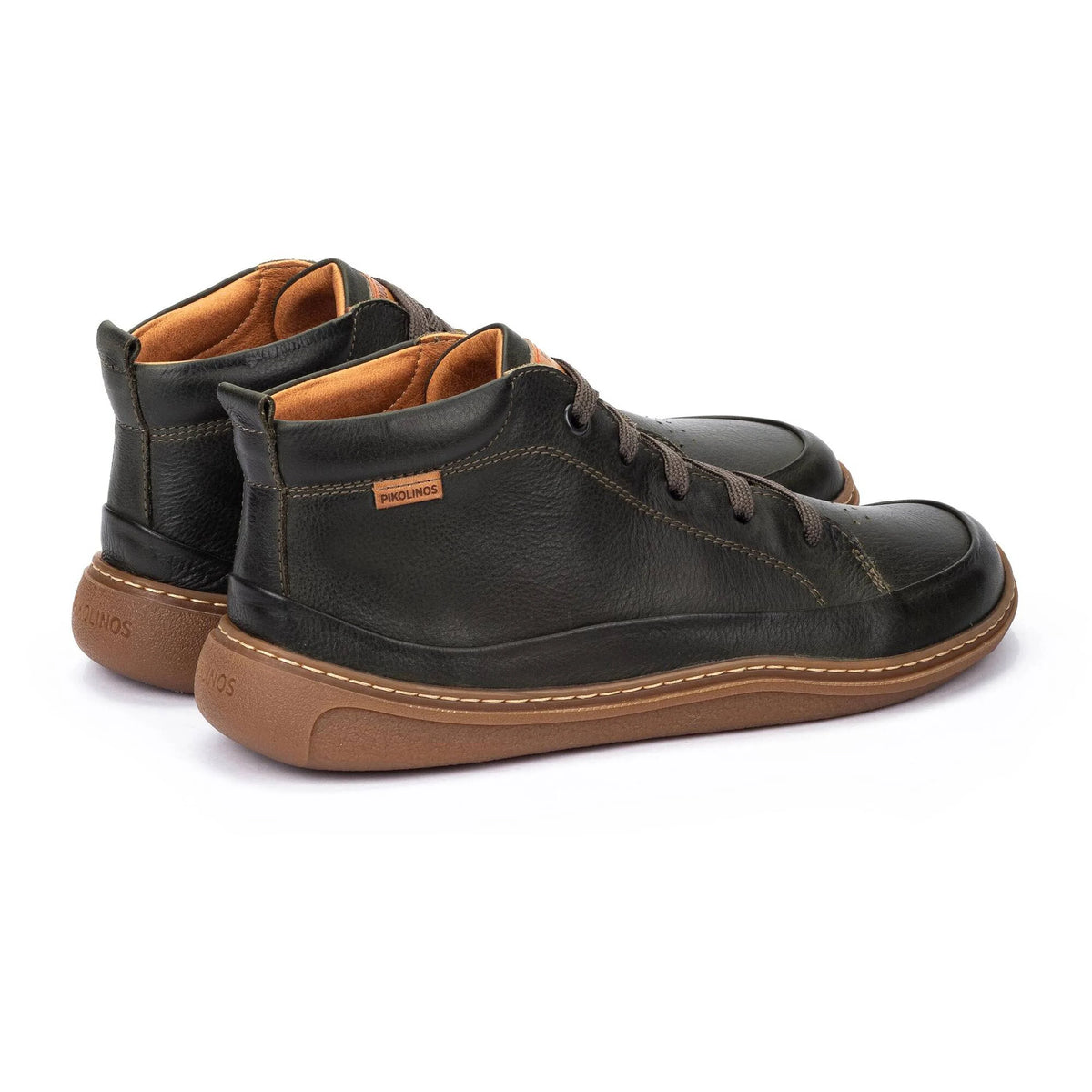 Pikolinos Unisex Aranjuez U9F-8055C1 Leather Ankle Boots Pine Green