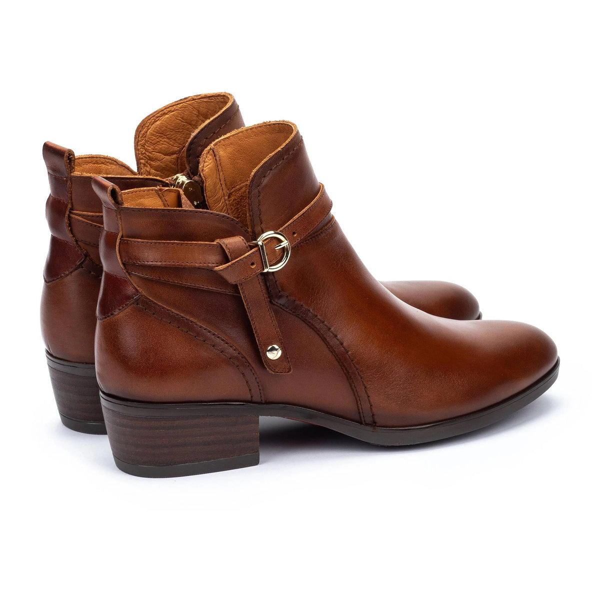 Pikolinos Women's Daroca W1U-8901C1 Leather Heeled Ankle Boots Cuero Brown