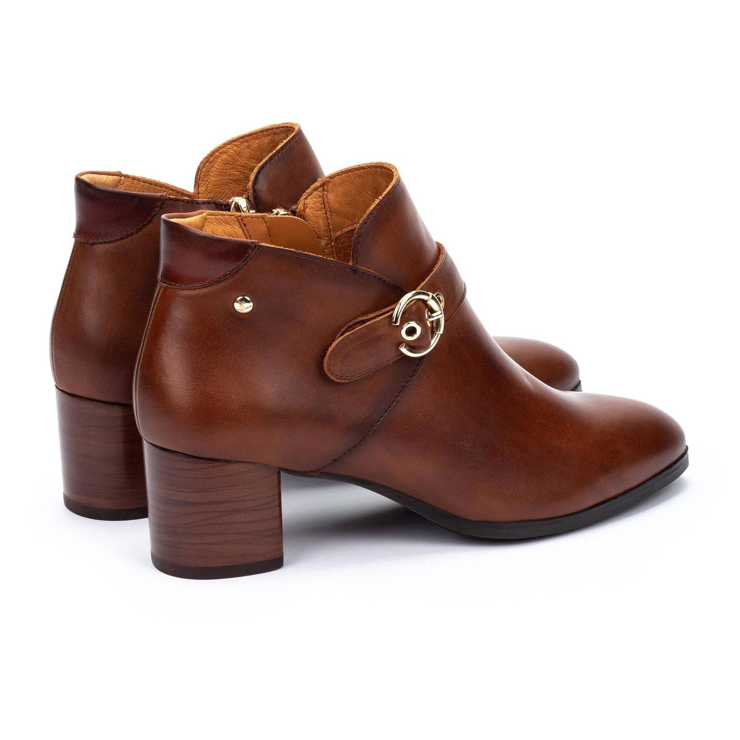 Pikolinos Women's Calafat W1Z-8602C1 Leather Heeled Ankle Boots Cuero Brown