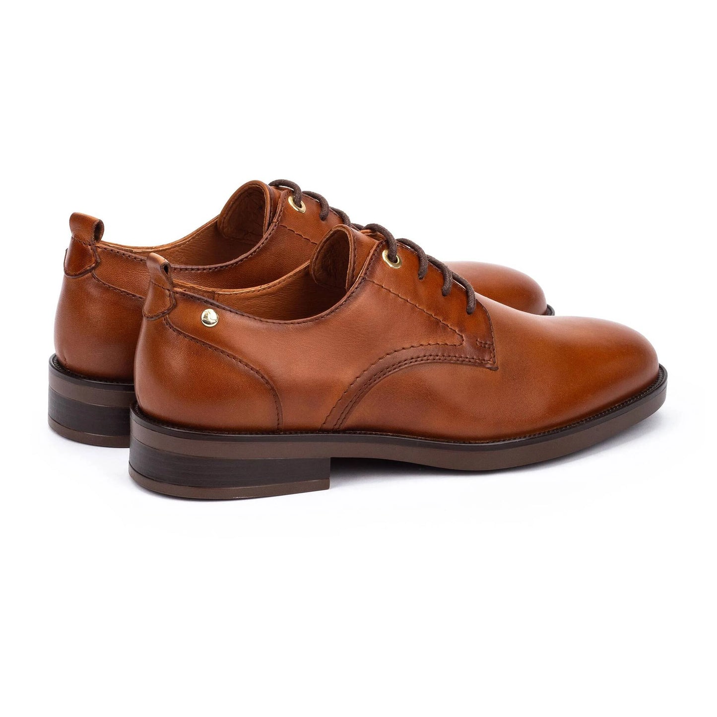 Pikolinos Women's Puertollano W3C-4867 Leather Blucher Shoes Brandy Brown