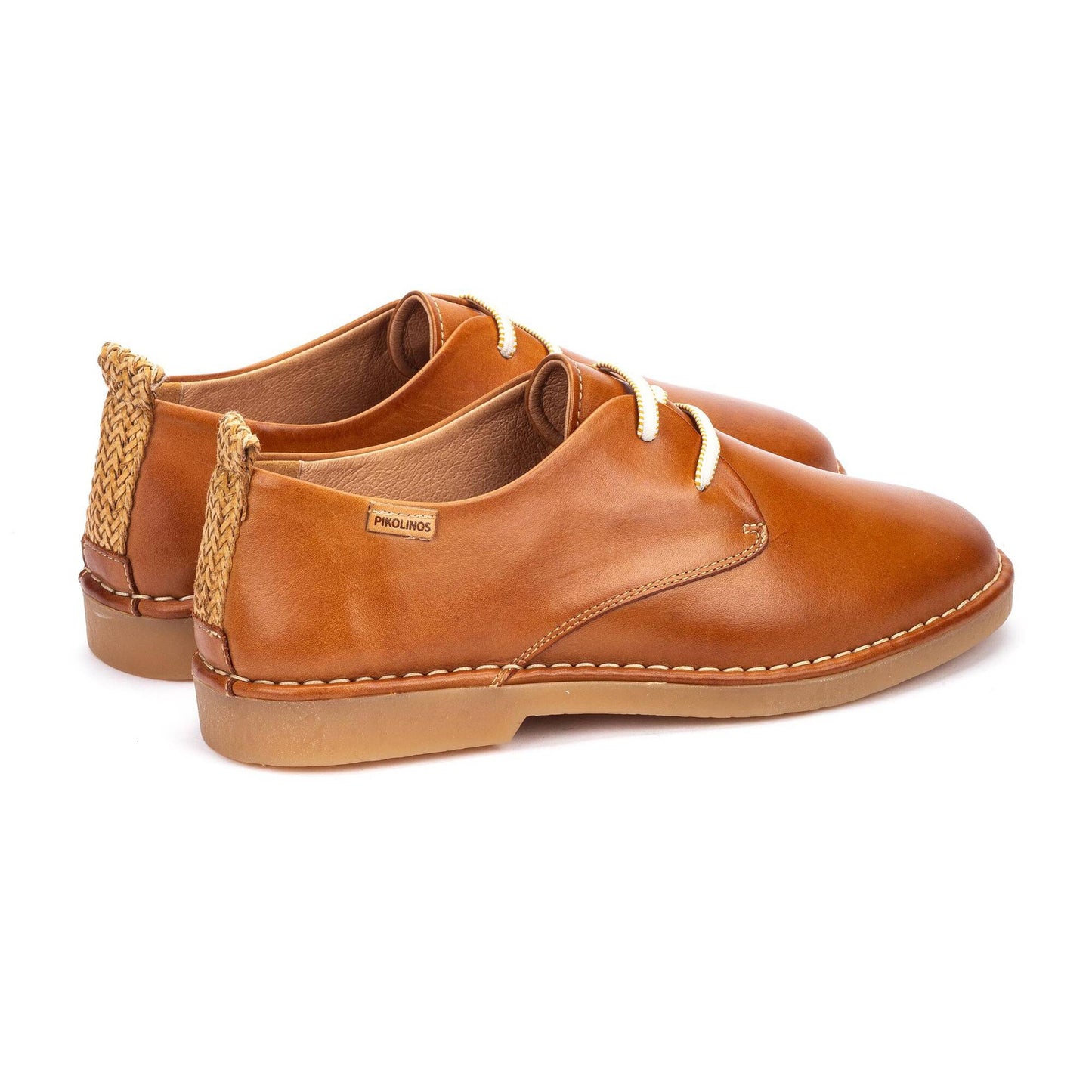 Pikolinos Women's Noia W5W-4535 Leather Lace-Up Shoes Brandy Brown