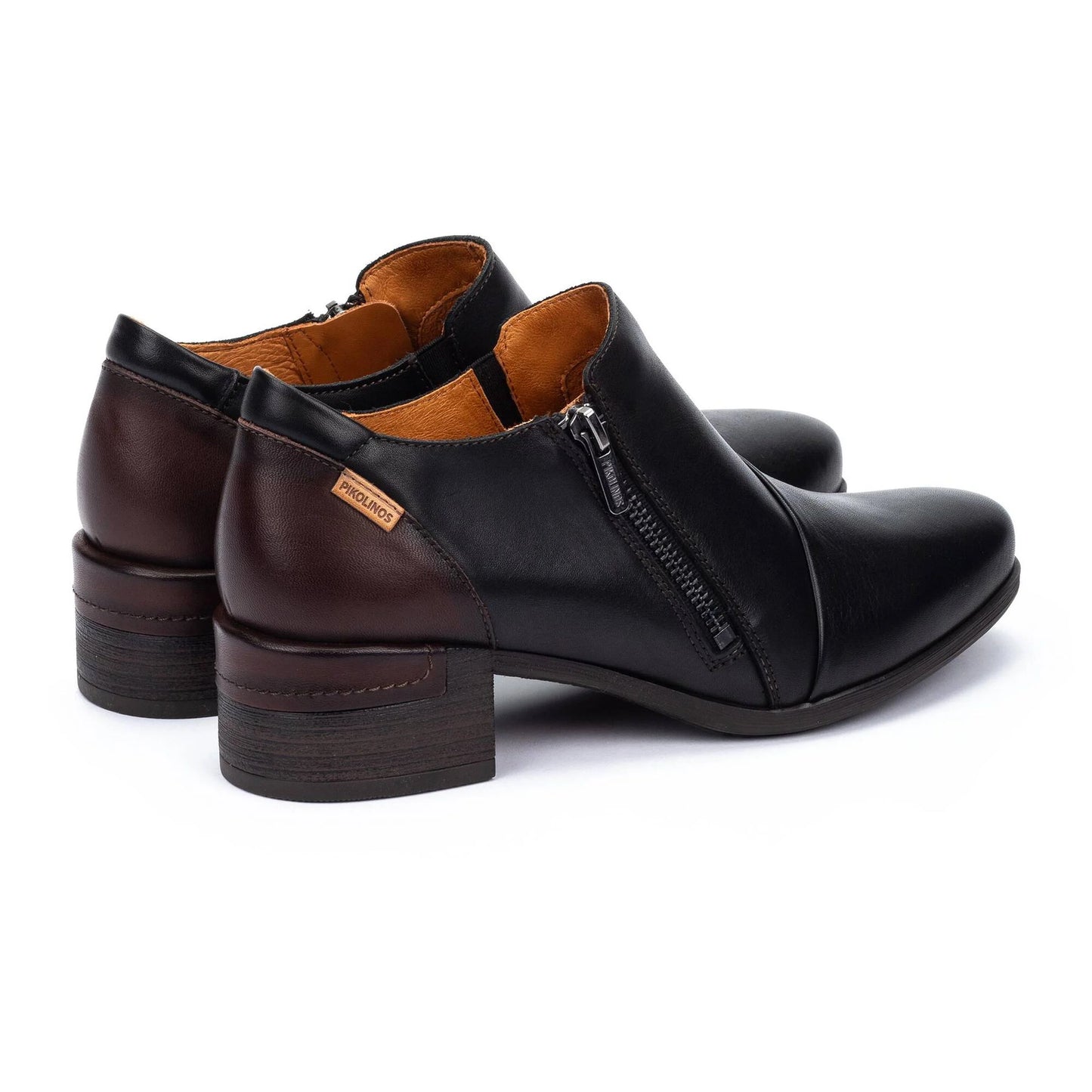 Pikolinos Women's Malaga W6W-5902C1 Leather Heel Shoes Black