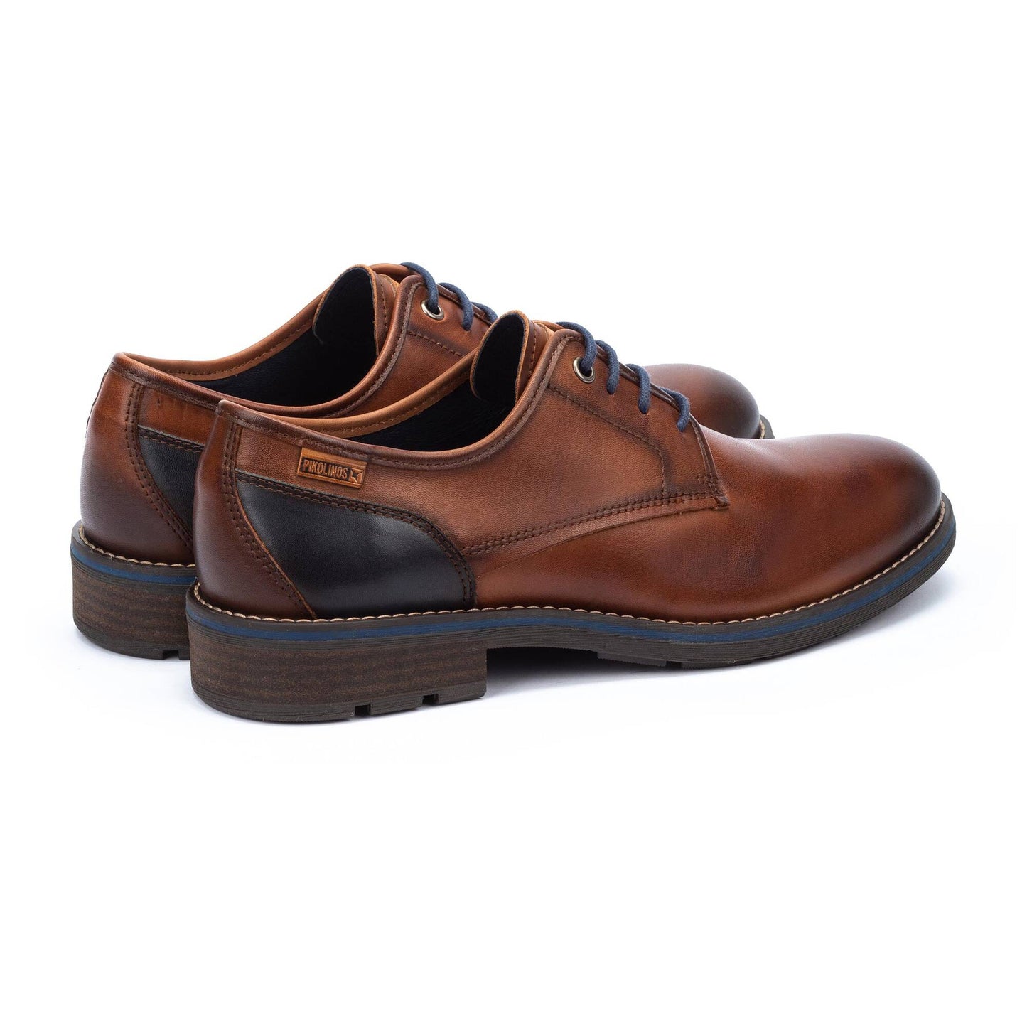 Pikolinos Men's York M2M-4178 Leather Lace-Up Shoes Cuero Brown