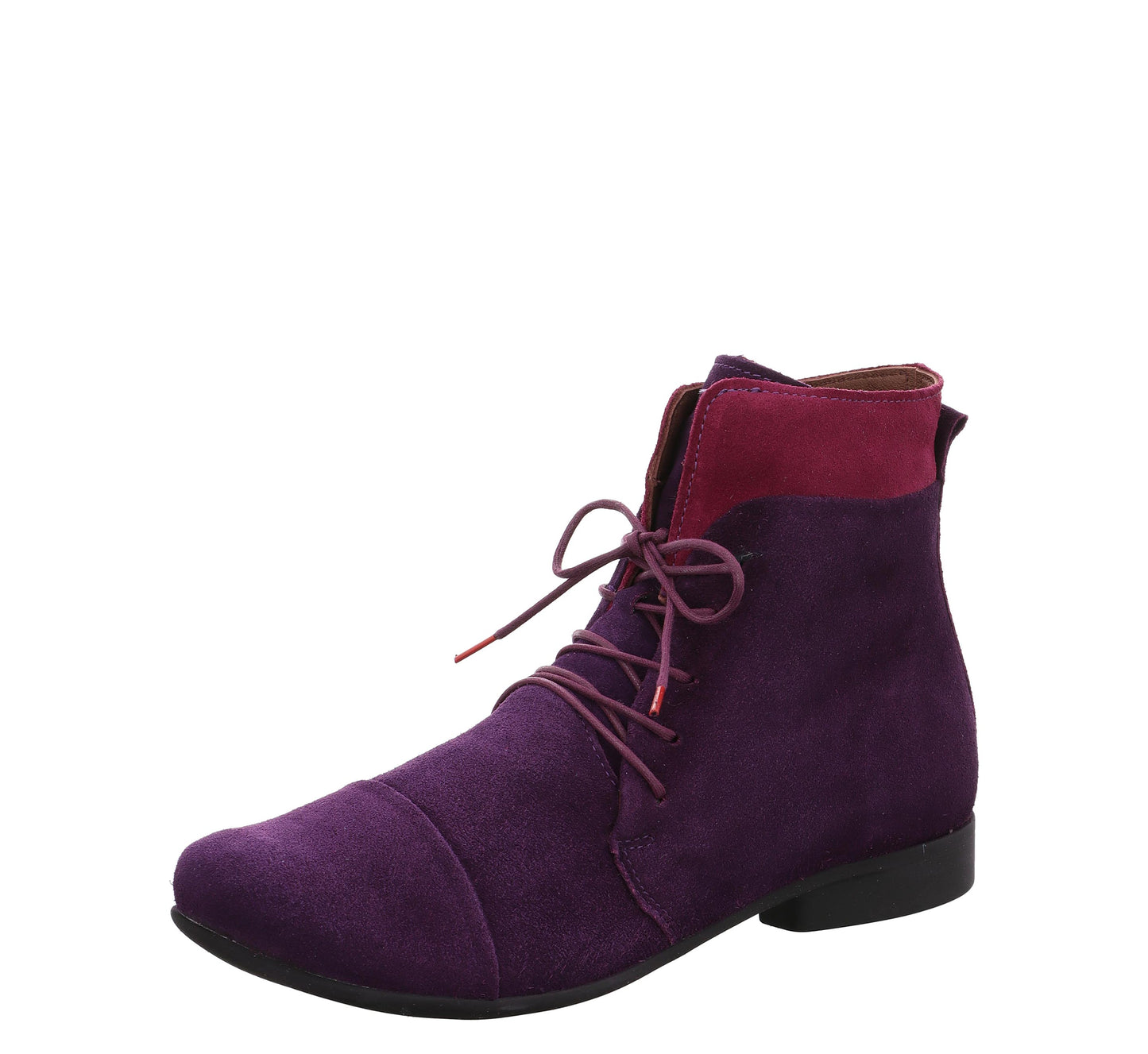 Think! Women's 3-000501 Guad2 Leather Combi Ankle Boots Ametist Purple