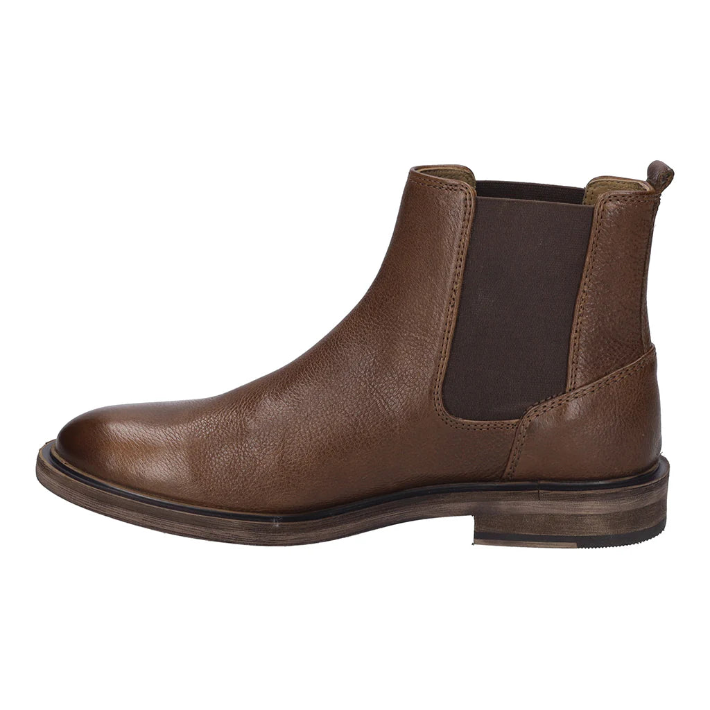 Josef Seibel Men's Bradley 03 Leather Chelsea Boots Cognac Brown
