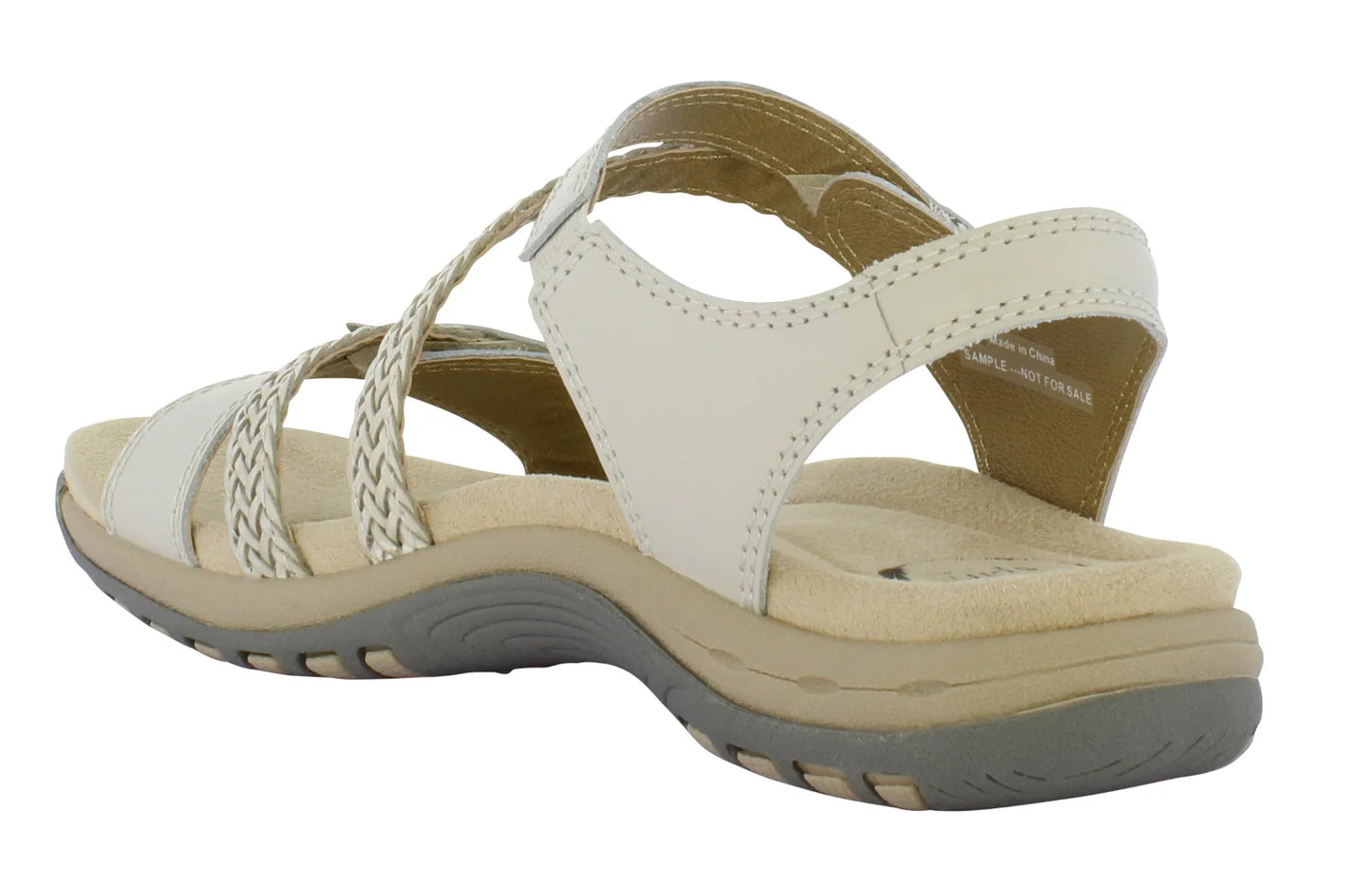 Free Spirit Women's 40560 Malibu Leather Sandals Sand White