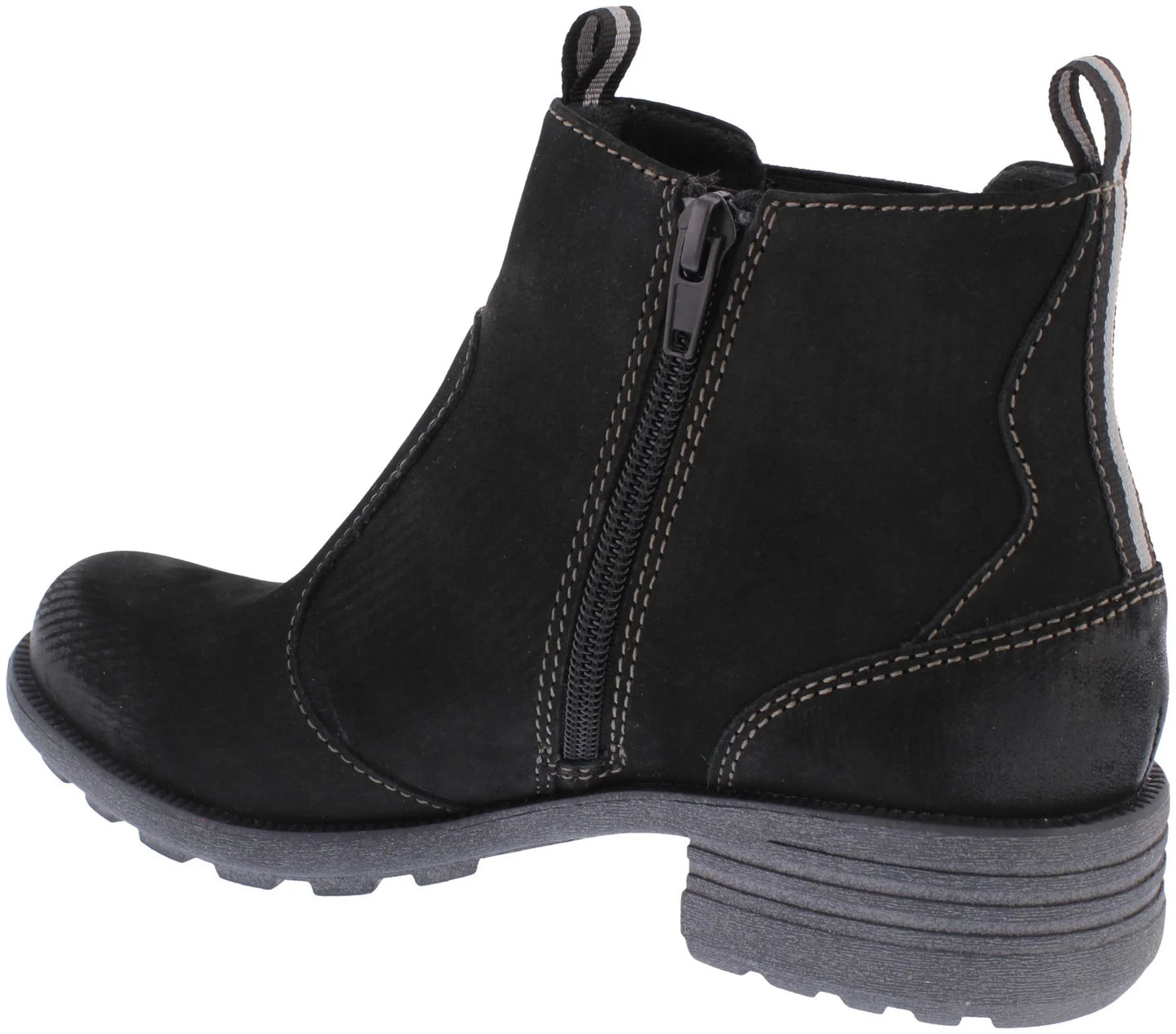 Free Spirit Women's 40814 Ascot Leather Ankle Boots Black