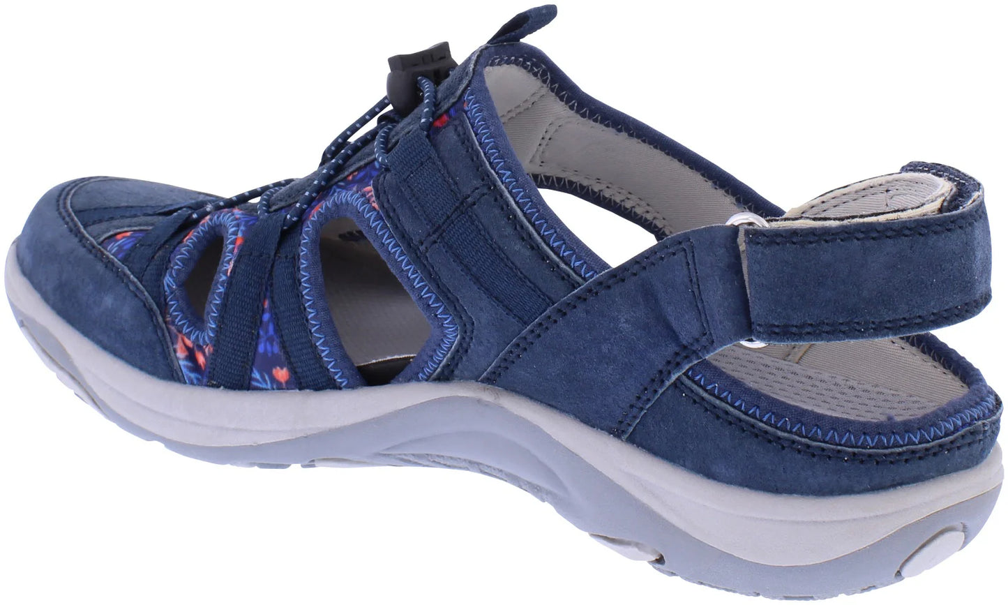 Free Spirit Women's 41121 Bryn Suede Leather Sandals Navy Blue