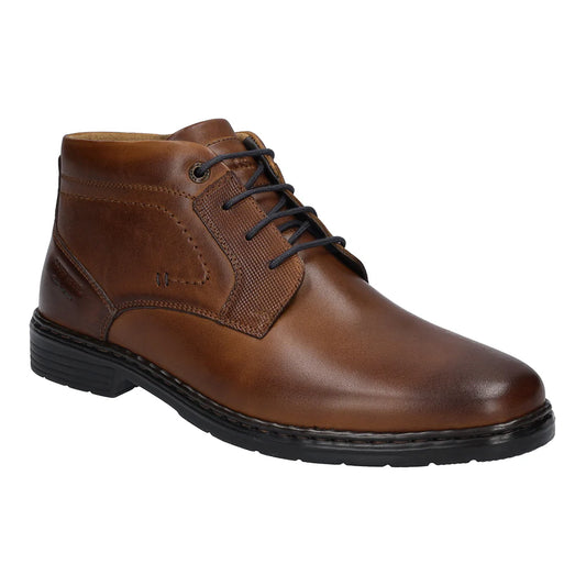 Josef Seibel Men's Alastair 17 Leather Casual Boots Cognac Brown