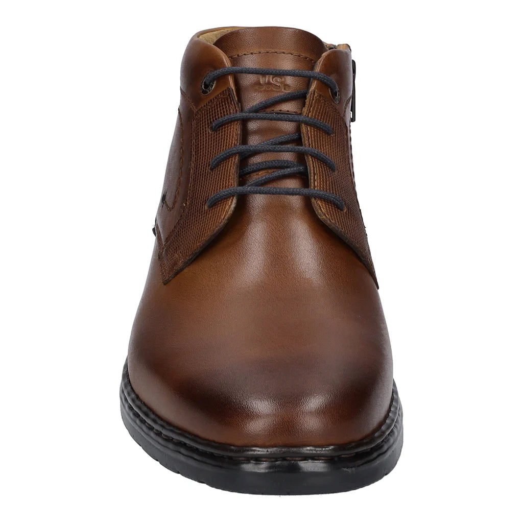 Josef Seibel Men's Alastair 17 Leather Casual Boots Cognac Brown