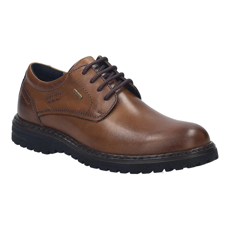Josef Seibel Men's Erroll 50 Leather Casual Shoes Cognac Brown