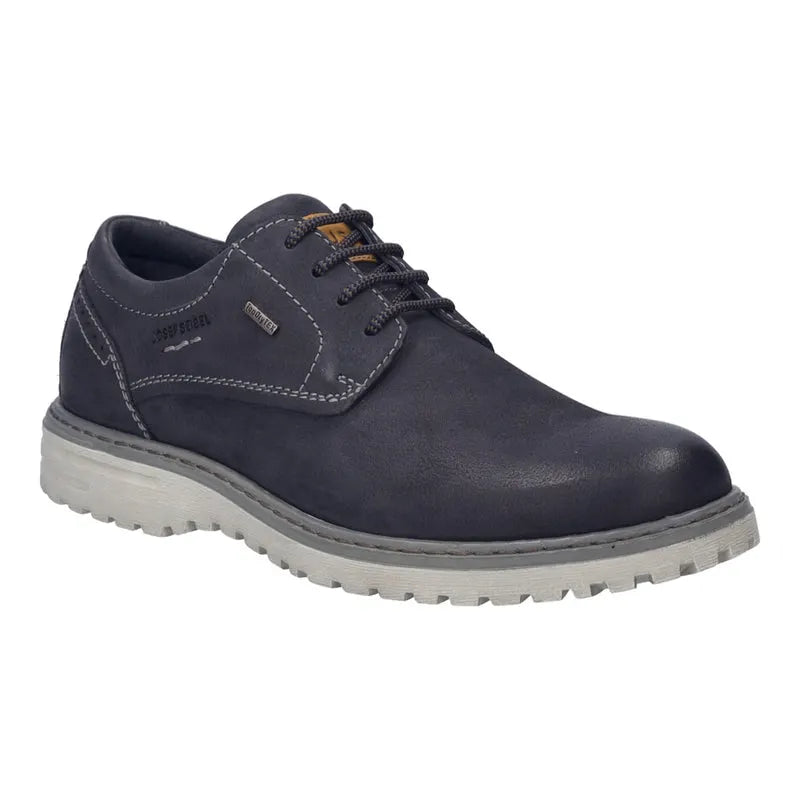 Josef Seibel Men's Erroll 50 Leather Casual Shoes Indigo Blue Combi