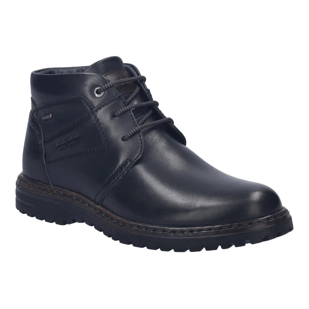 Josef Seibel Men's Erroll 52 Leather Casual Boots Black
