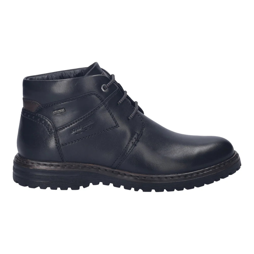 Josef Seibel Men's Erroll 52 Leather Casual Boots Black