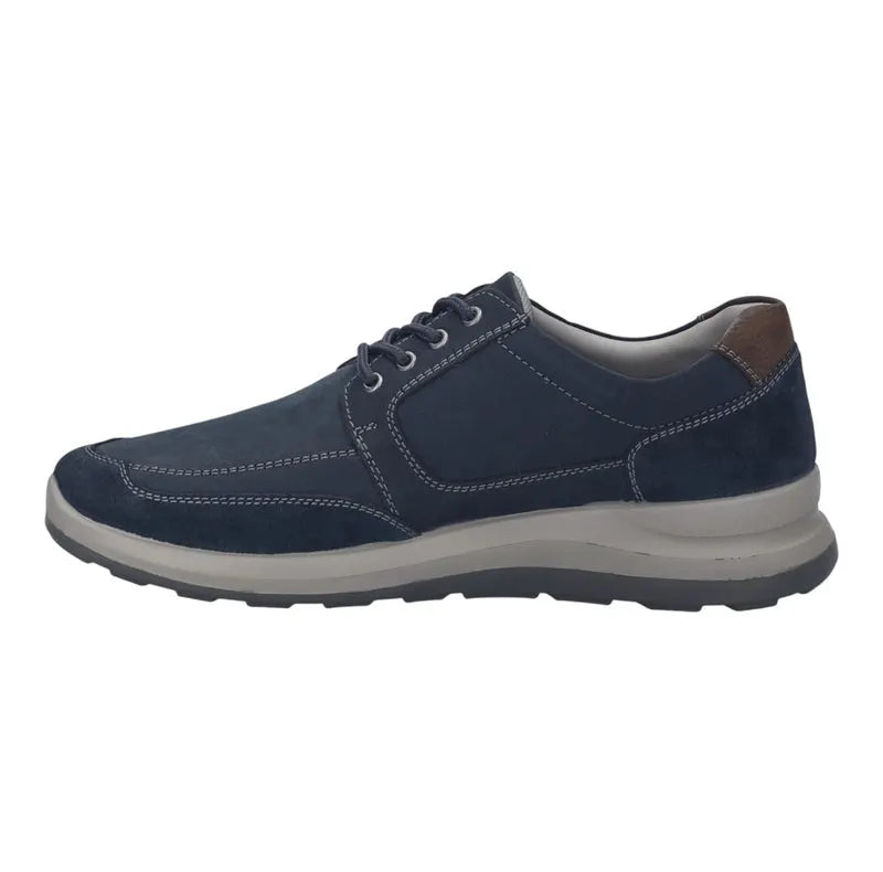 Josef Seibel Men's Marley 51 Leather Casual Shoes Indigo Blue Combi