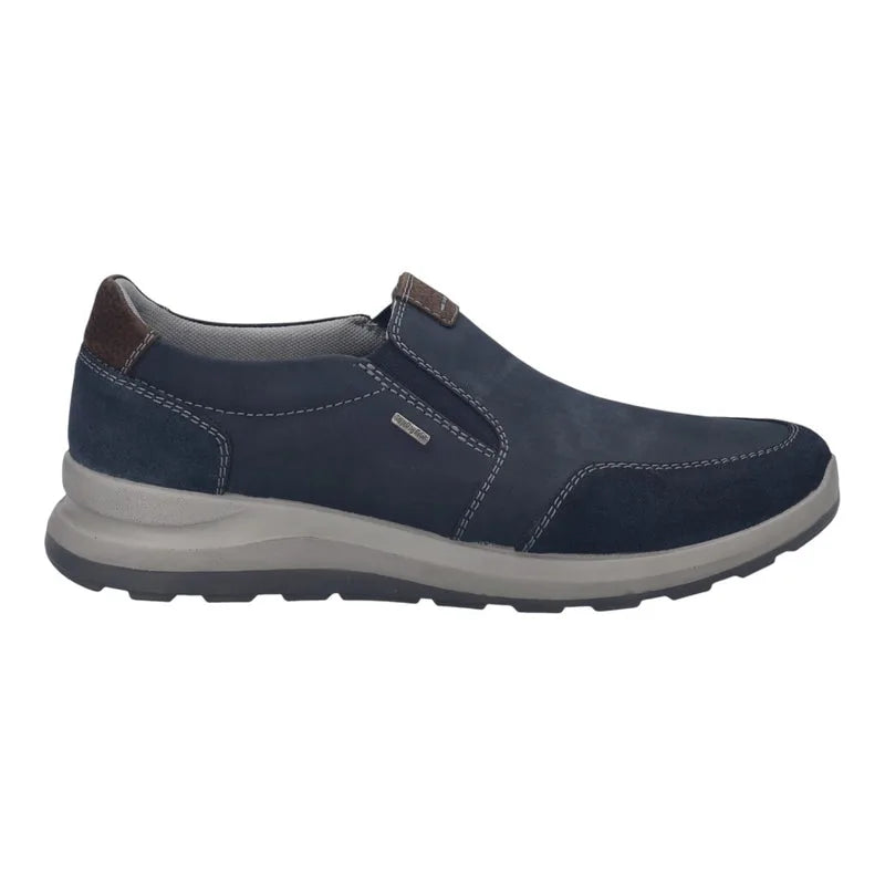 Josef Seibel Men's Marley 52 Leather Casual Shoes Indigo Blue Combi