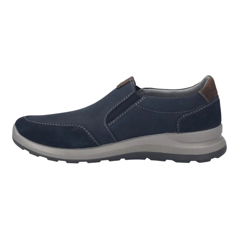 Josef Seibel Men's Marley 52 Leather Casual Shoes Indigo Blue Combi